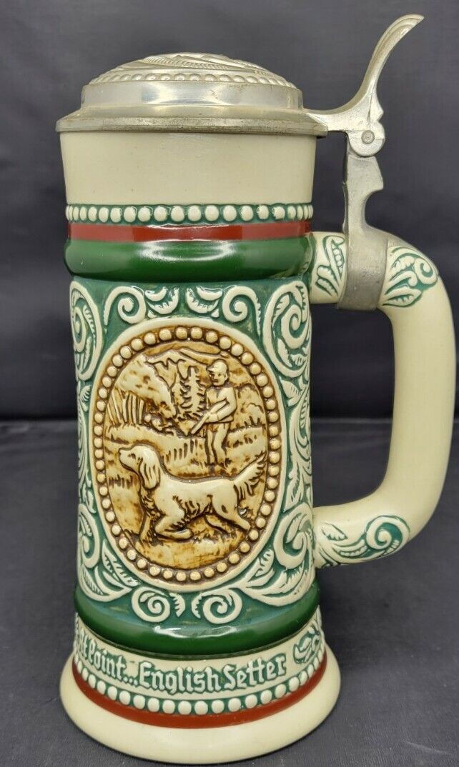 Vintage 1978 Avon Collectible Beer Stein Fishing Hunting #665775