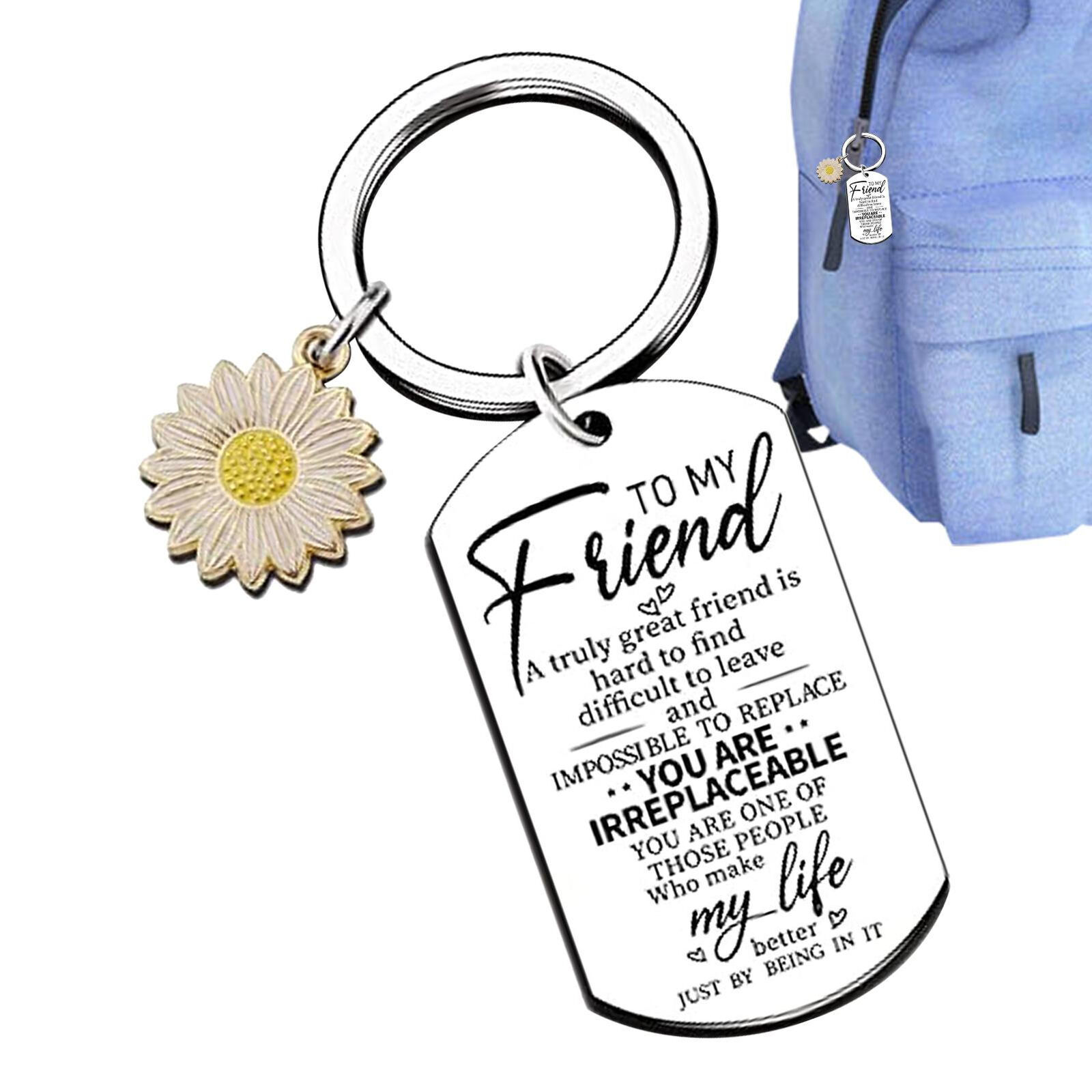 Friendship Keychain Stainless Steel True Friendship Key Ring To My Friend Gift 