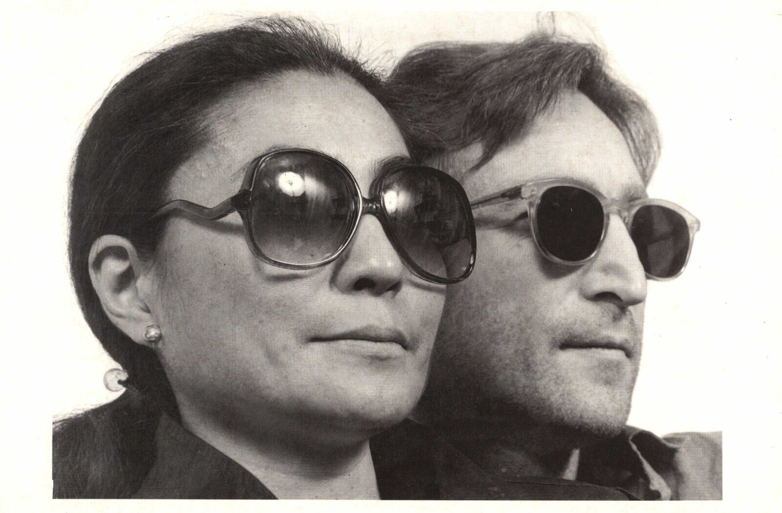 John & Yoko Photo by David Spindel John Lennon Yoko Ono Double Fantasy Postcard