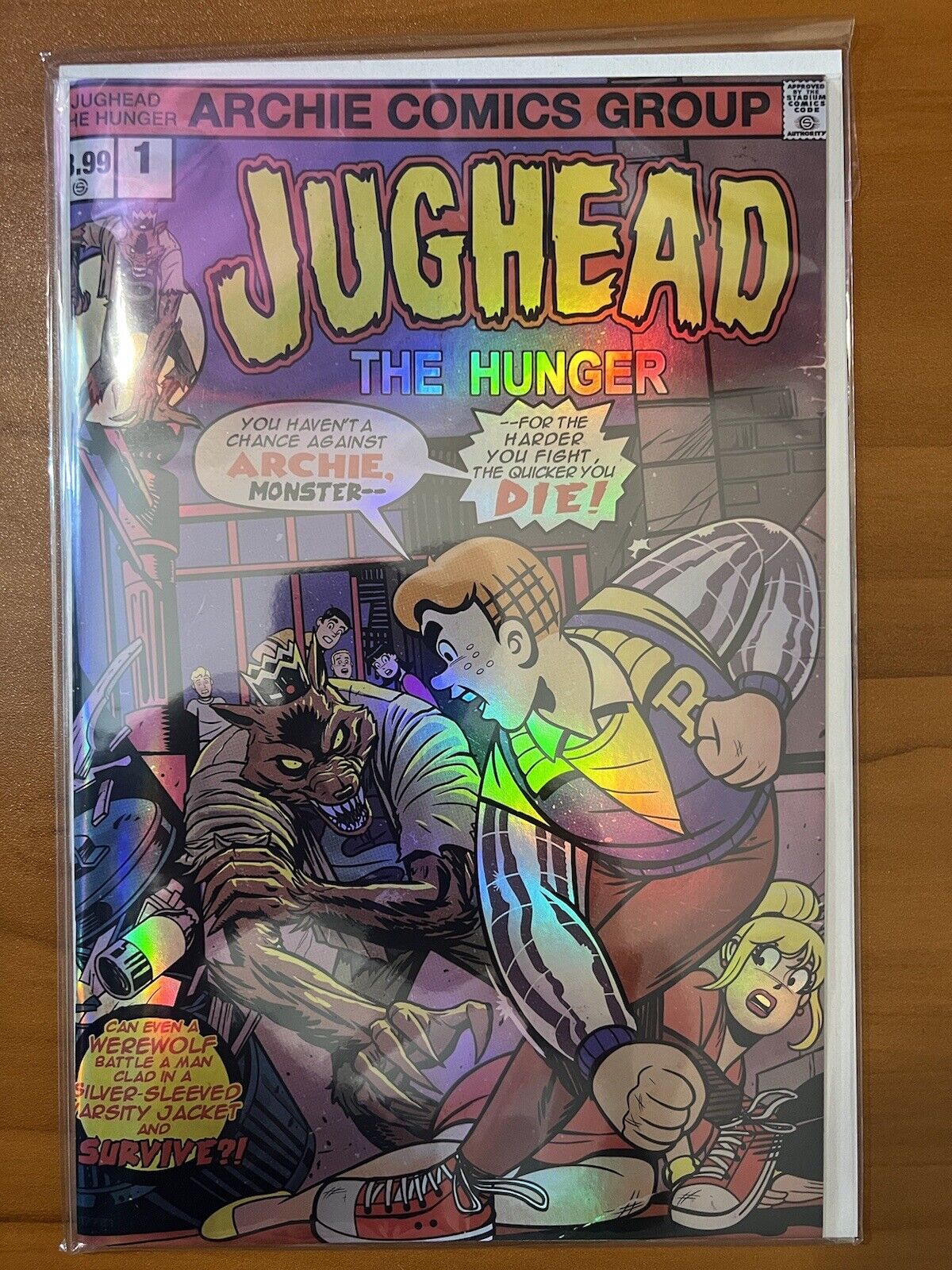 Archie Betty Veronica FOIL Jughead Hunger #1 Moon Knight Werewolf Battle Homage