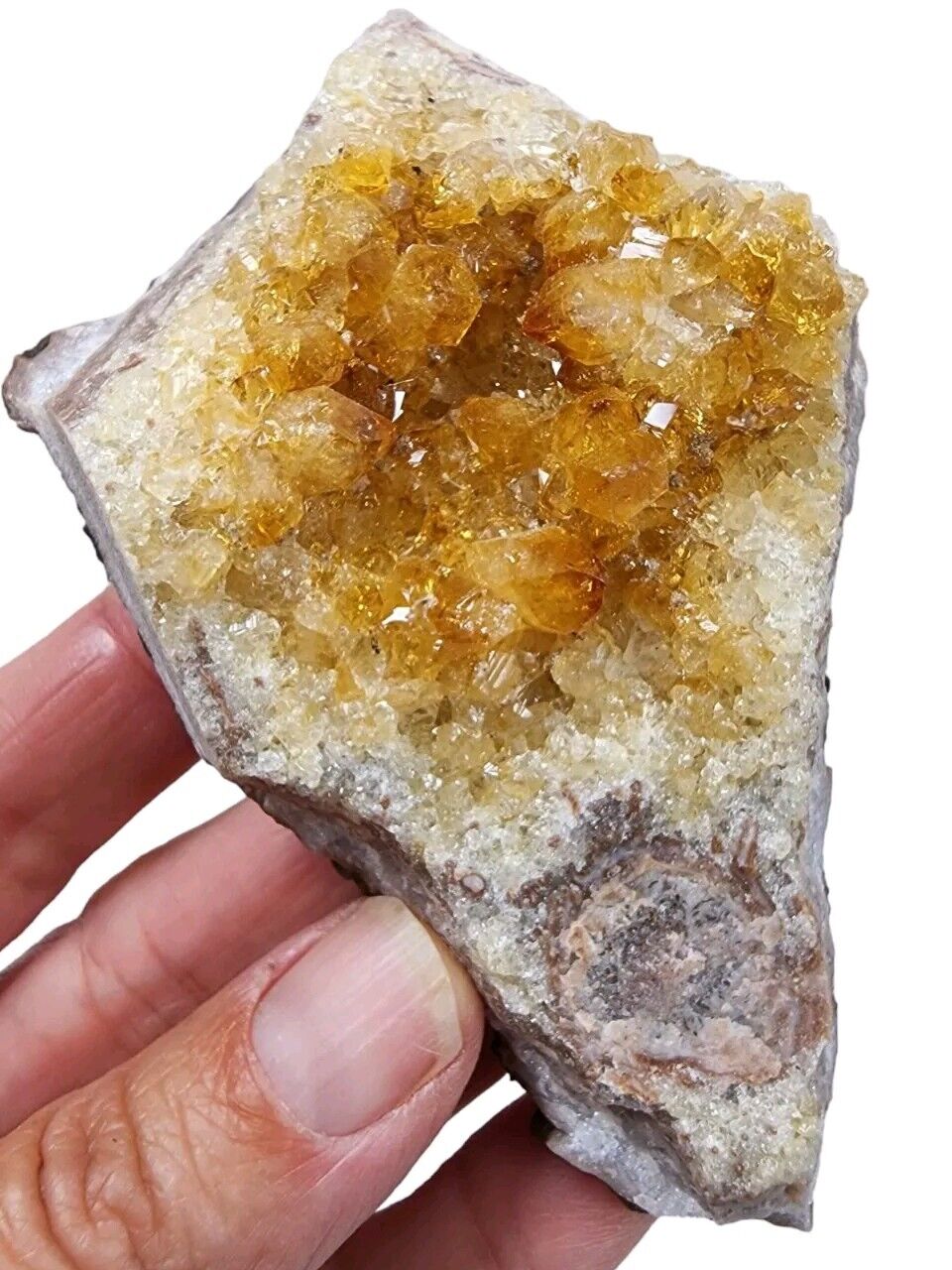 Citrine Crystal Cluster 134 grams.