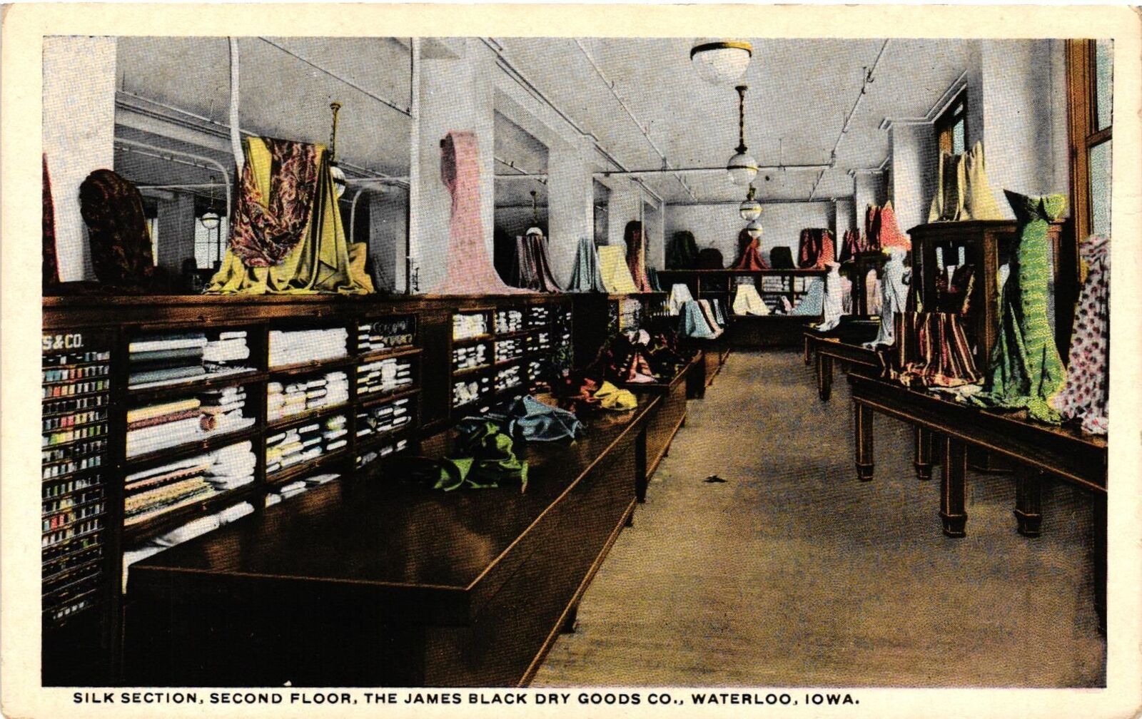 VTG Postcard- R-5573. SILK SECTION, SECOND FLOOR, THE JAMES BLACK. Unused 1915