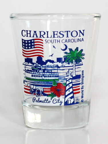 CHARLESTON SOUTH CAROLINA GREAT AMERICAN CITIES COLLECTION SHOT GLASS SHOTGLASS