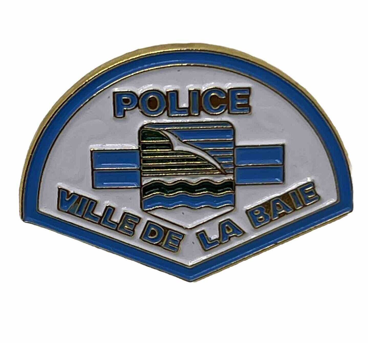 Ville De La Baie Quebec Canada Police Dept Law Enforcement Enamel Hat Pin