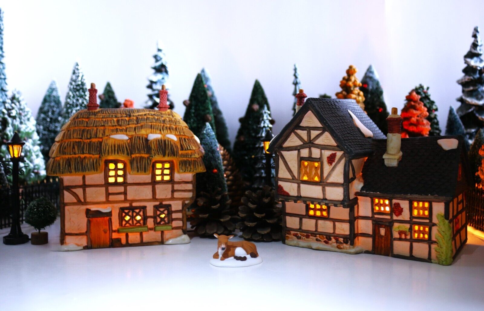Dept 56 Two Dickens Village Cottages , new