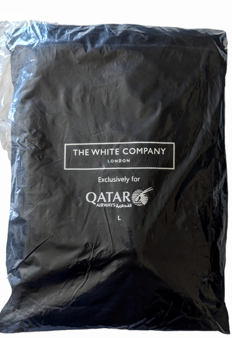 Qatar Airways The White Company London Business Class Pajama Set NEW Mens Large