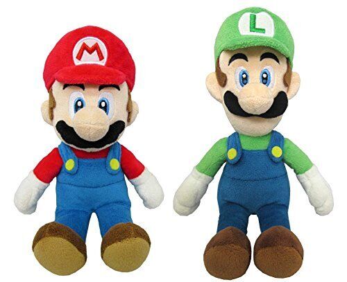 Mario & Luigi (S) Plush toy 2 kinds set [Seat height about 18cm] Super Ma...