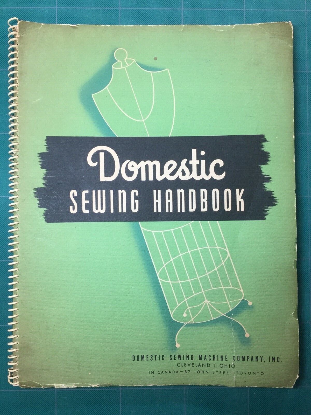 1947 DOMESTIC SEWING Handbook Domestic Sewing Machine Company Manual Spiral #2