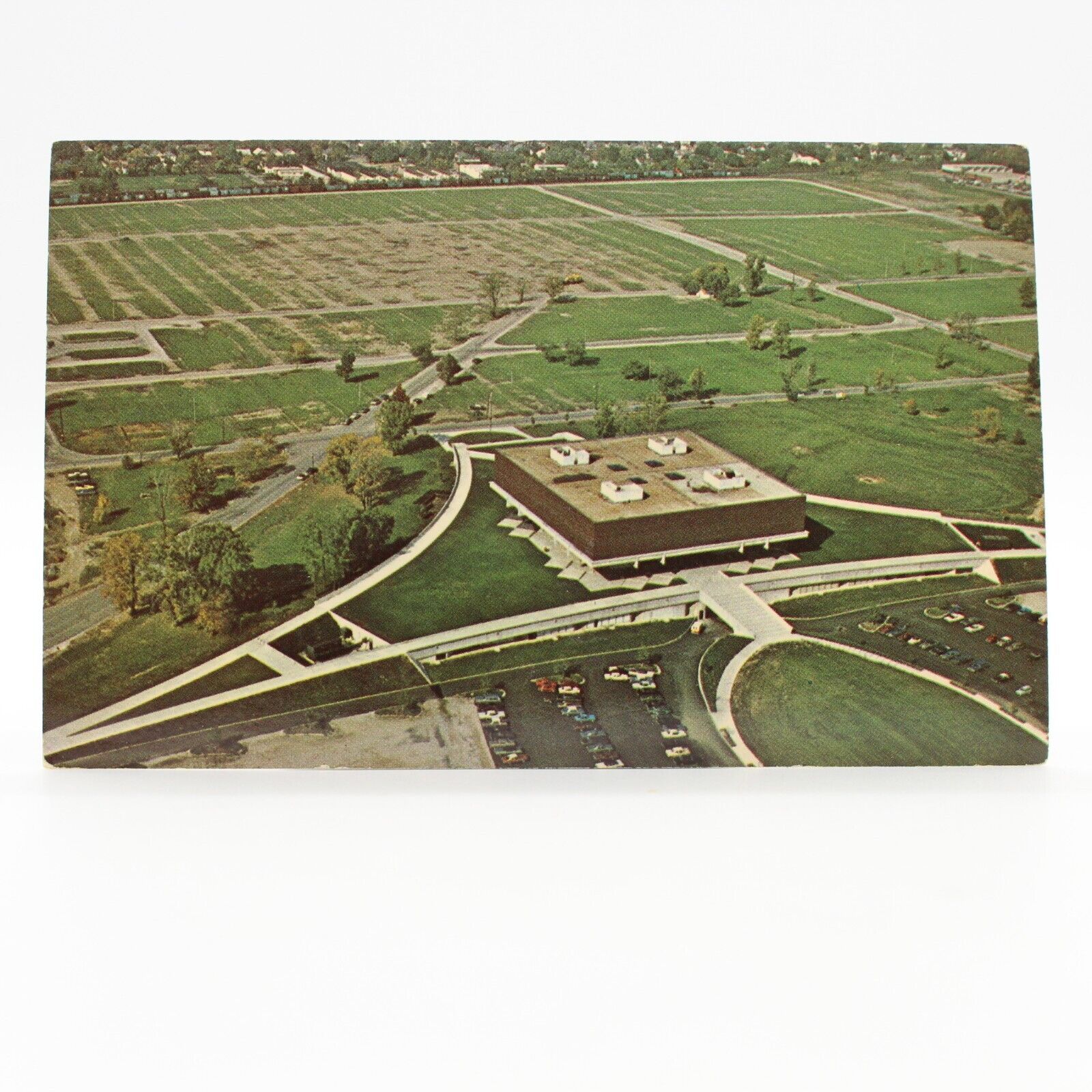 Postcard Aerial View New Home of Ohio Historical Society Columbus, OH Unposted