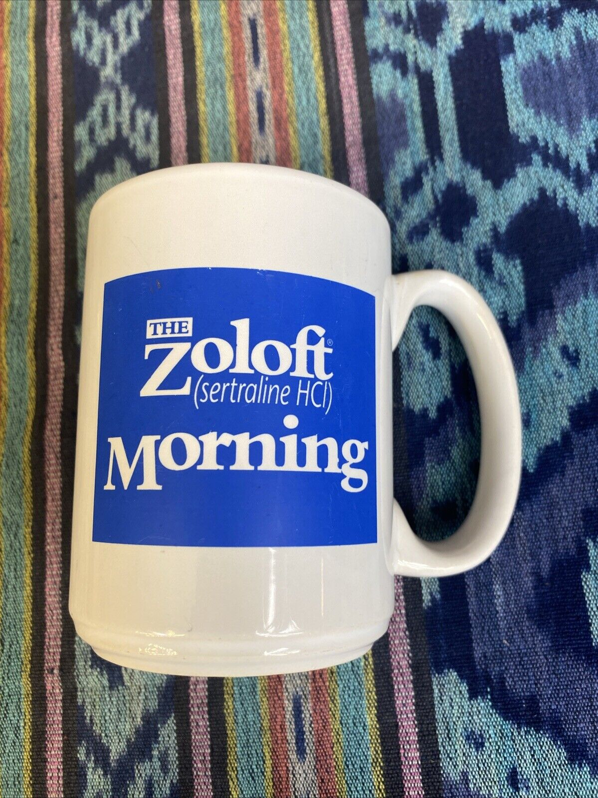 Zoloft Morning Coffee Mug Drug Pharmaceutical Rep Advertising