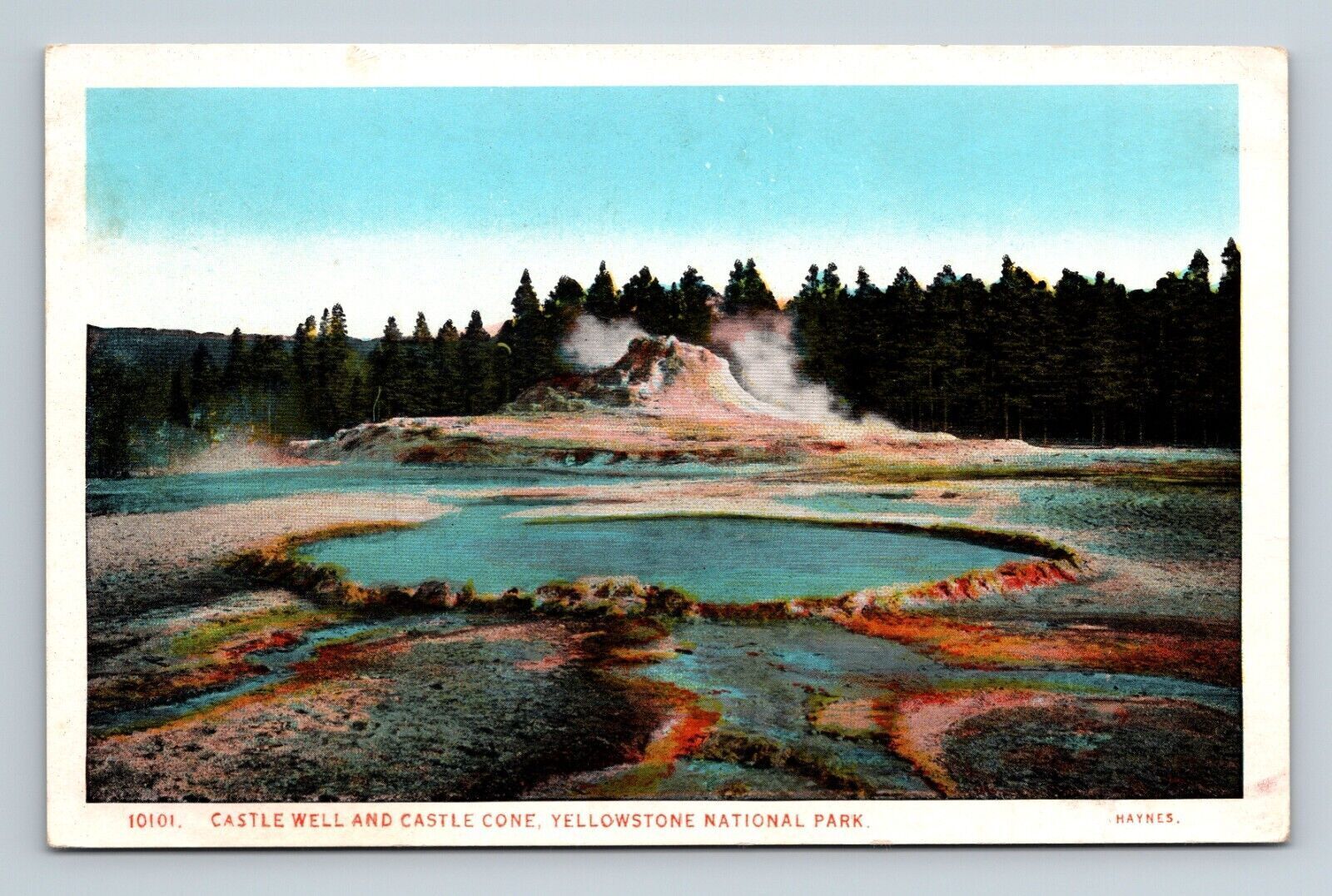 Castle Well Castle Cone Yellowstone National Park Haynes Photo 10101 Postcard