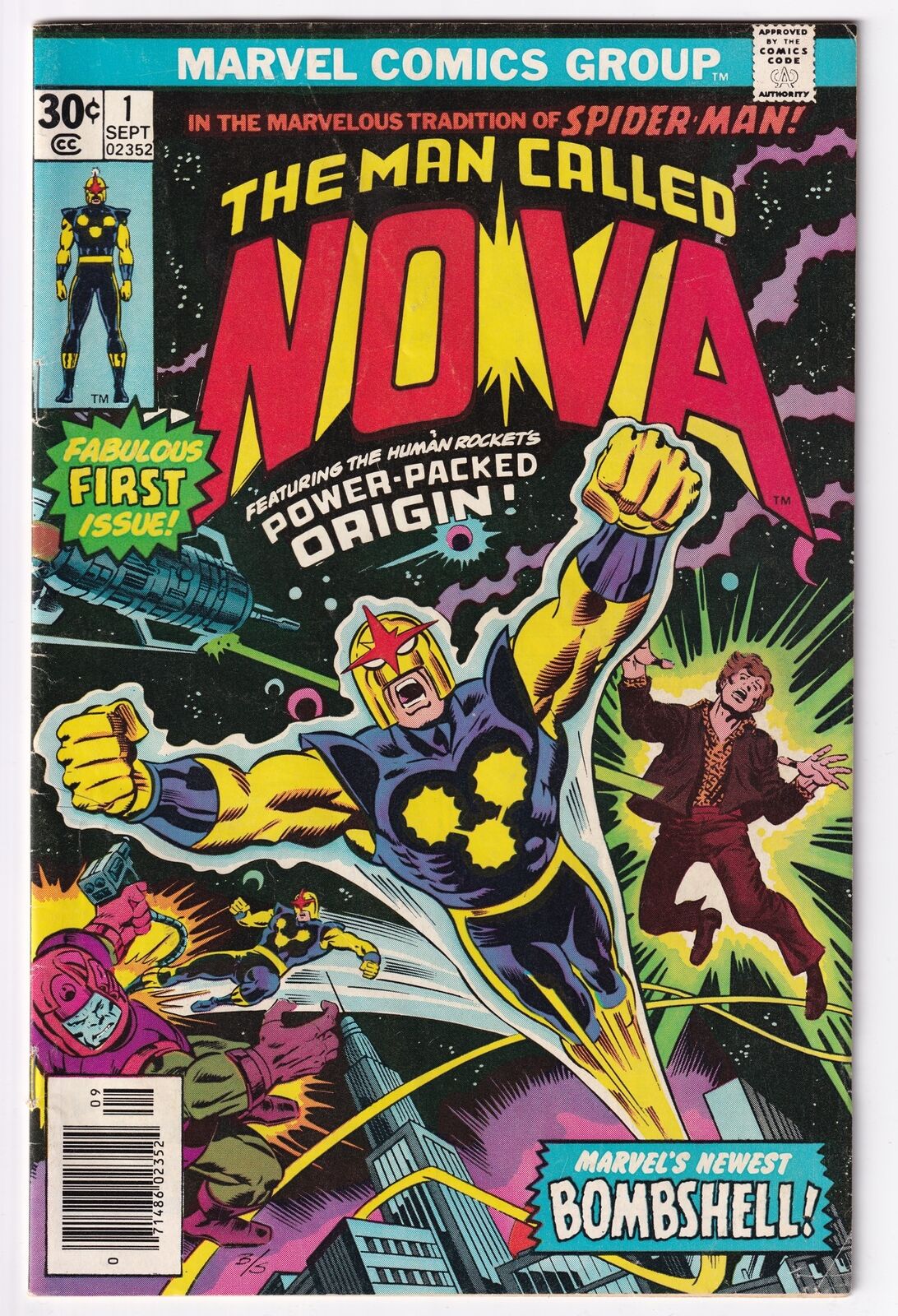 Marvel The Man Called Nova # 1 Comic First App & Origin Nova Richard Rider 1976