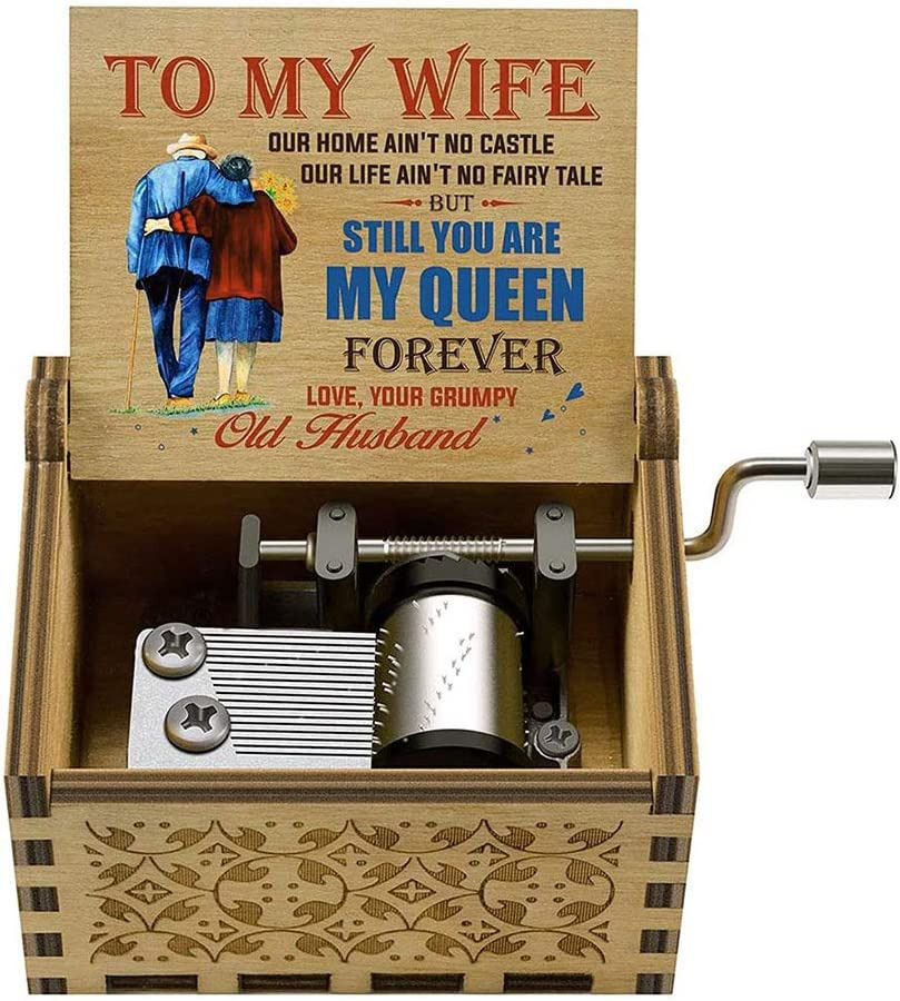 Music Box Gift for Wife - Valentine Anniversary Christmas Birthday Gift to Wife 