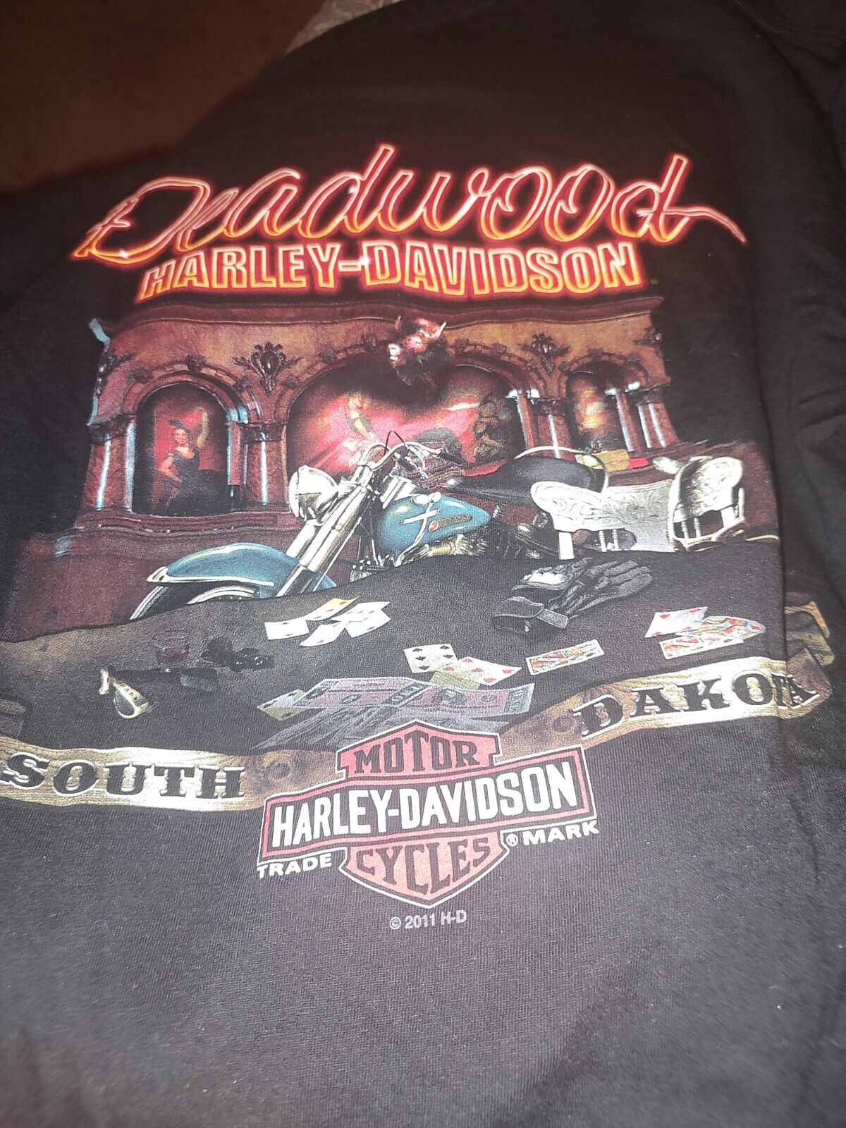 Harley Davidson Deadwood So. Dakota Sz L Clean
