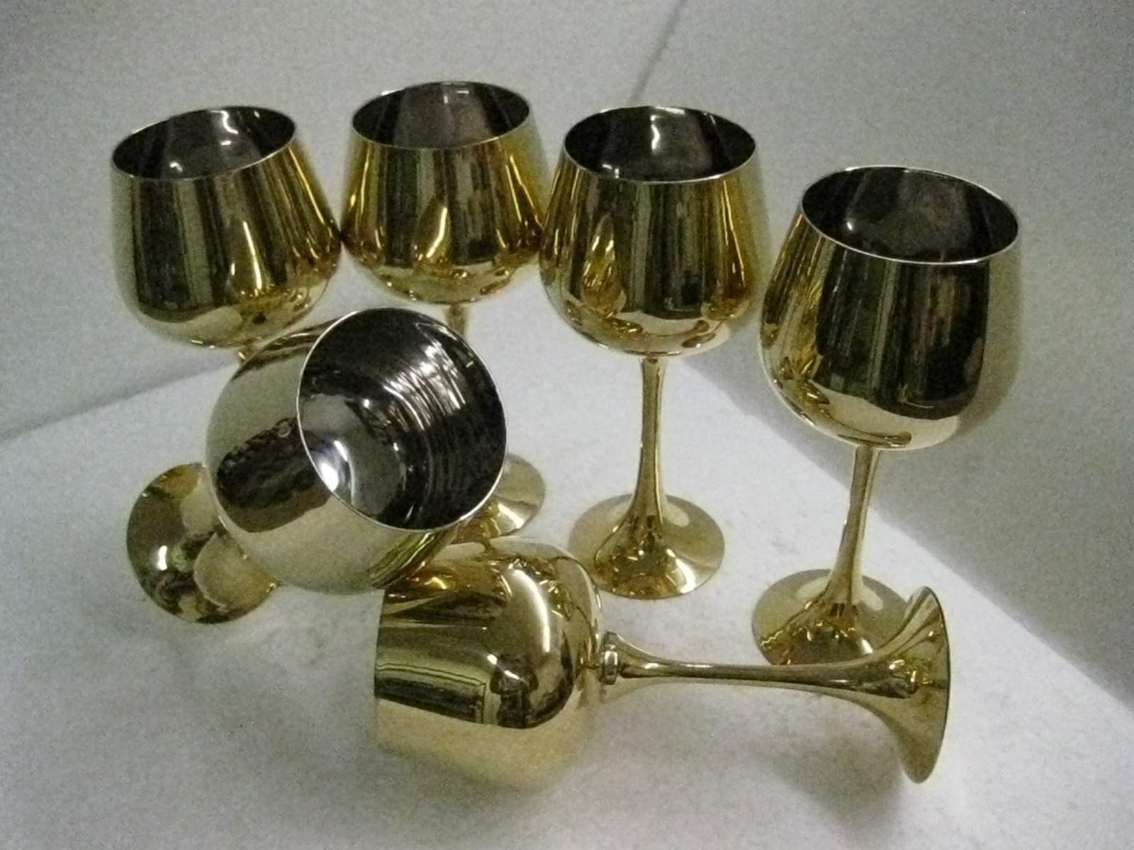  1 Brand New Brass Wine Cup Goblets 