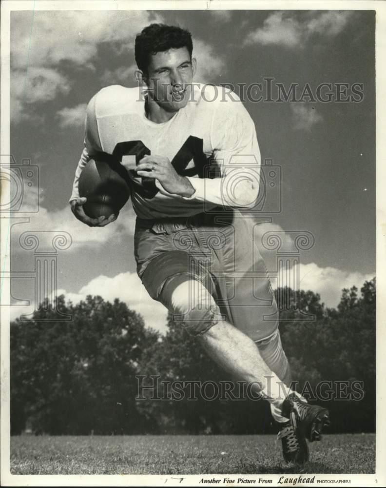 1958 Press Photo Sammy Meeks, Football - hps05839