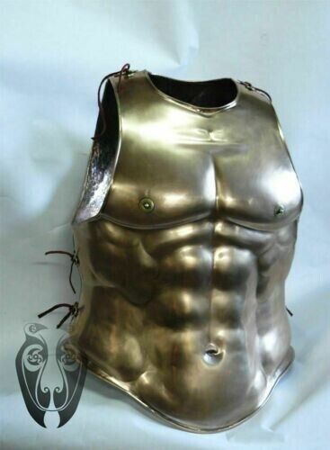 18ga Brass Medieval Knight Roman Musculata Muscle Cuirass Warrior Breastplate