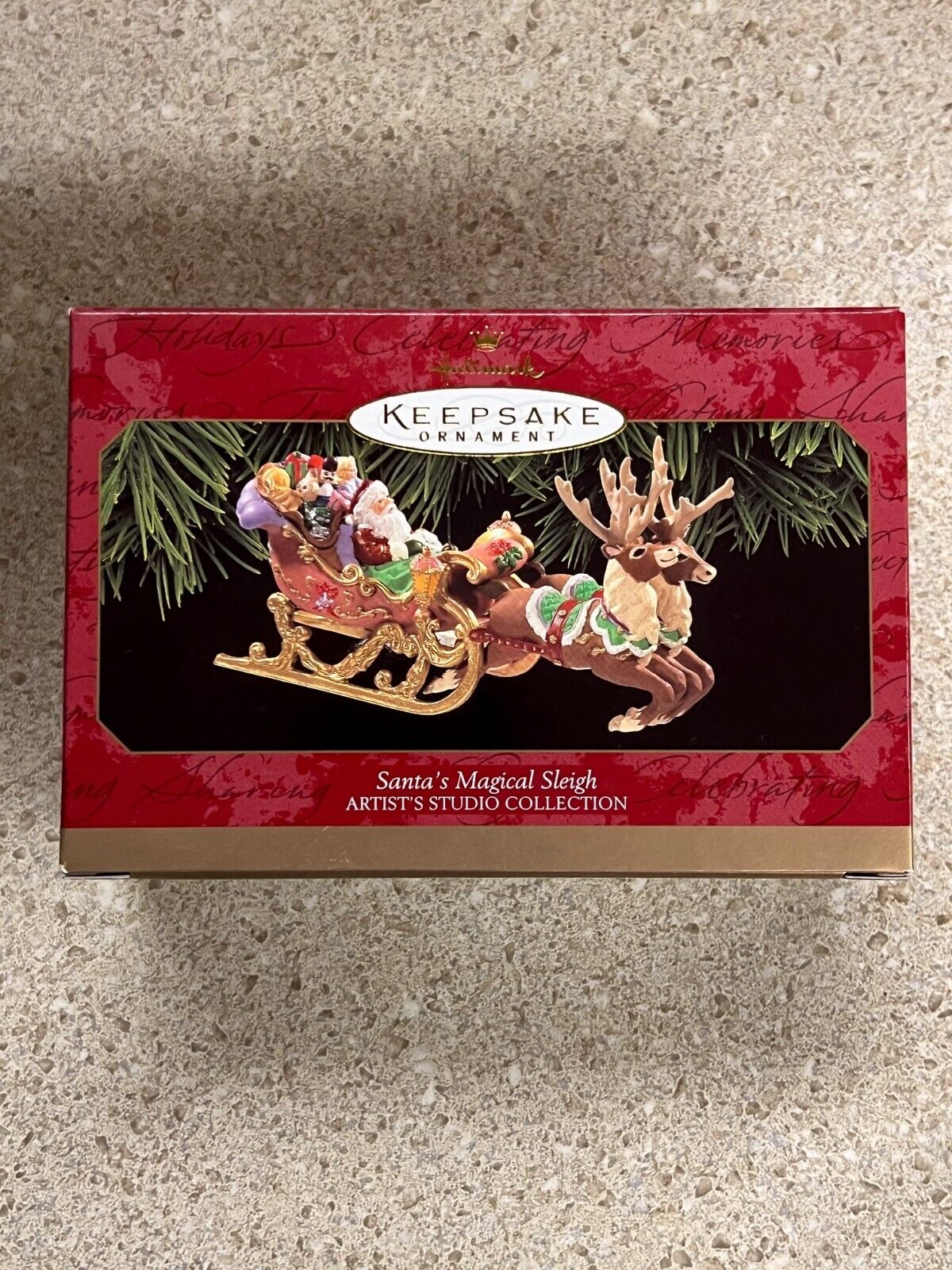 1997 Hallmark Keepsake Christmas Santa\'s Magical Sleigh Ornament