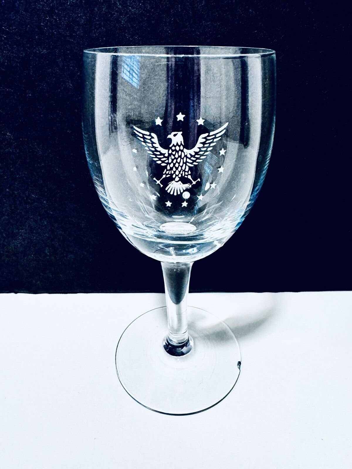 Pan Am Airlines Vintage 60\'s The President Pattern First Class White Wine Glass