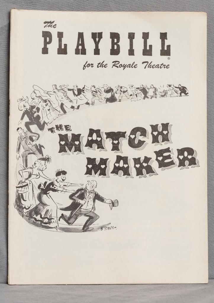 Vintage Playbill The Match Maker Royale Theatre July 16 1956 drt