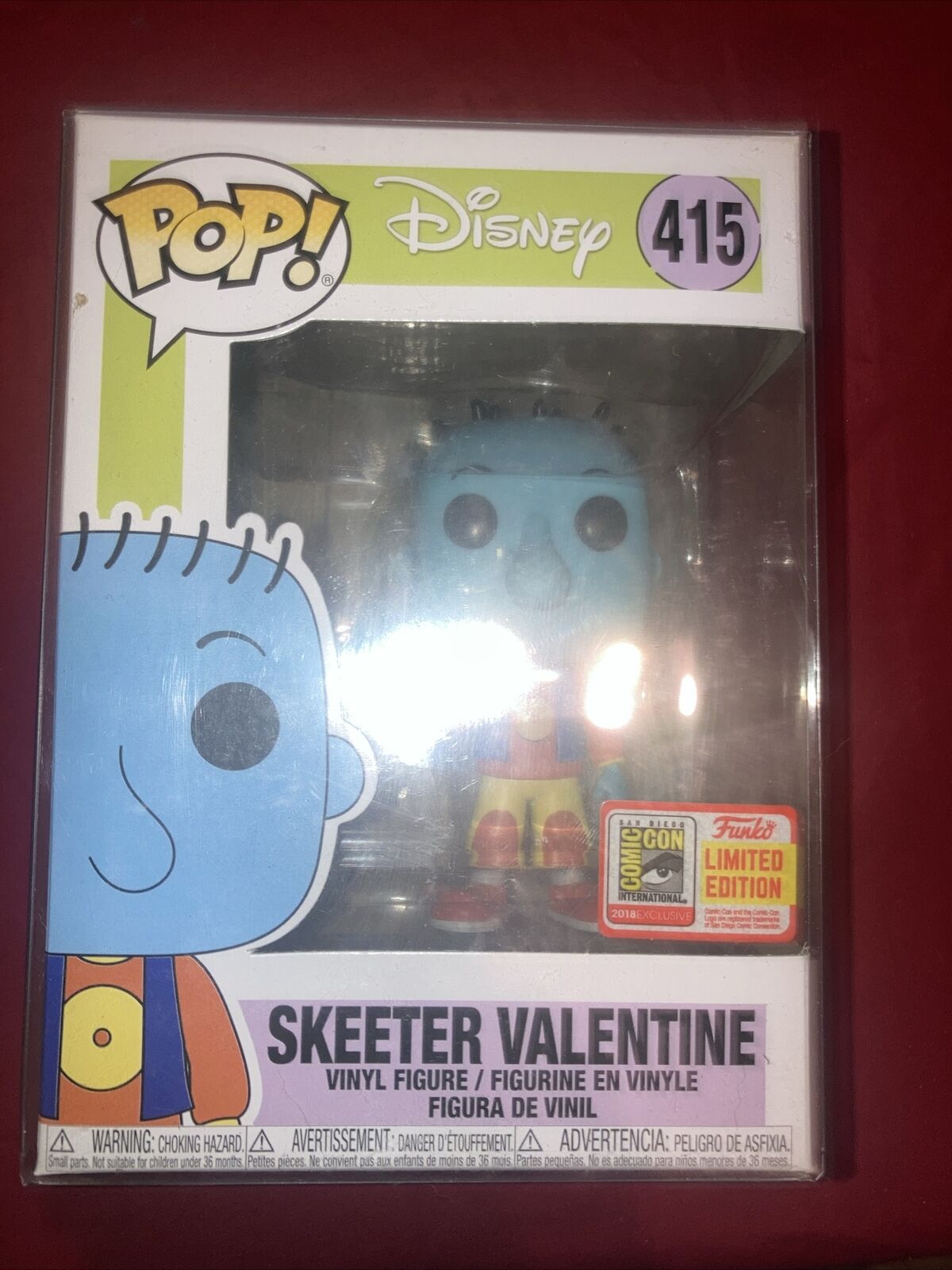 Funko Pop #415 Disney Doug Skeeter Valentine SDCC 2018  W/ Protector