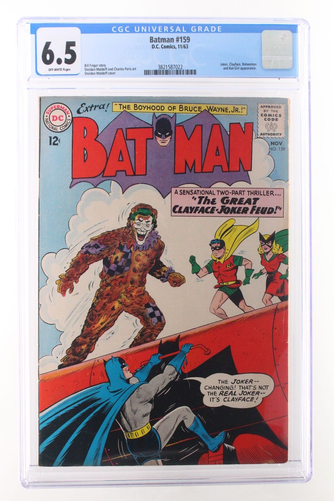 Batman #159 - D.C. Comics 1963 CGC 6.5 Joker, Clayface, Batwoman and Bat-Girl ap