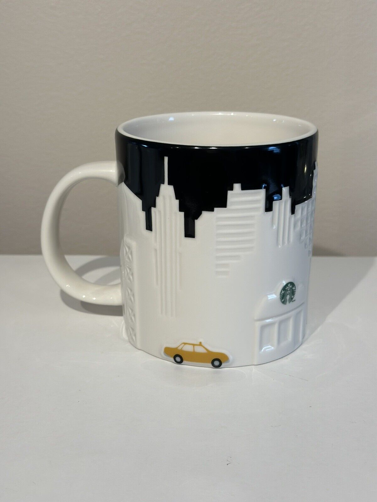 Starbucks New York City Coffee Mug 2012 Skyline Taxi Collector Series 16 oz NYC