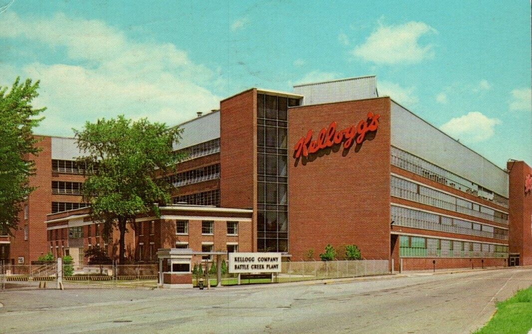 Postcard - Kellogg Company, Battle Creek, Michigan Posted 1965   2918
