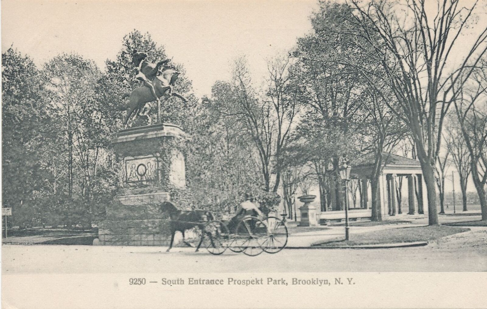BROOKLYN NY - Prospect Park South Entrance Postcard - udb (pre 1908)