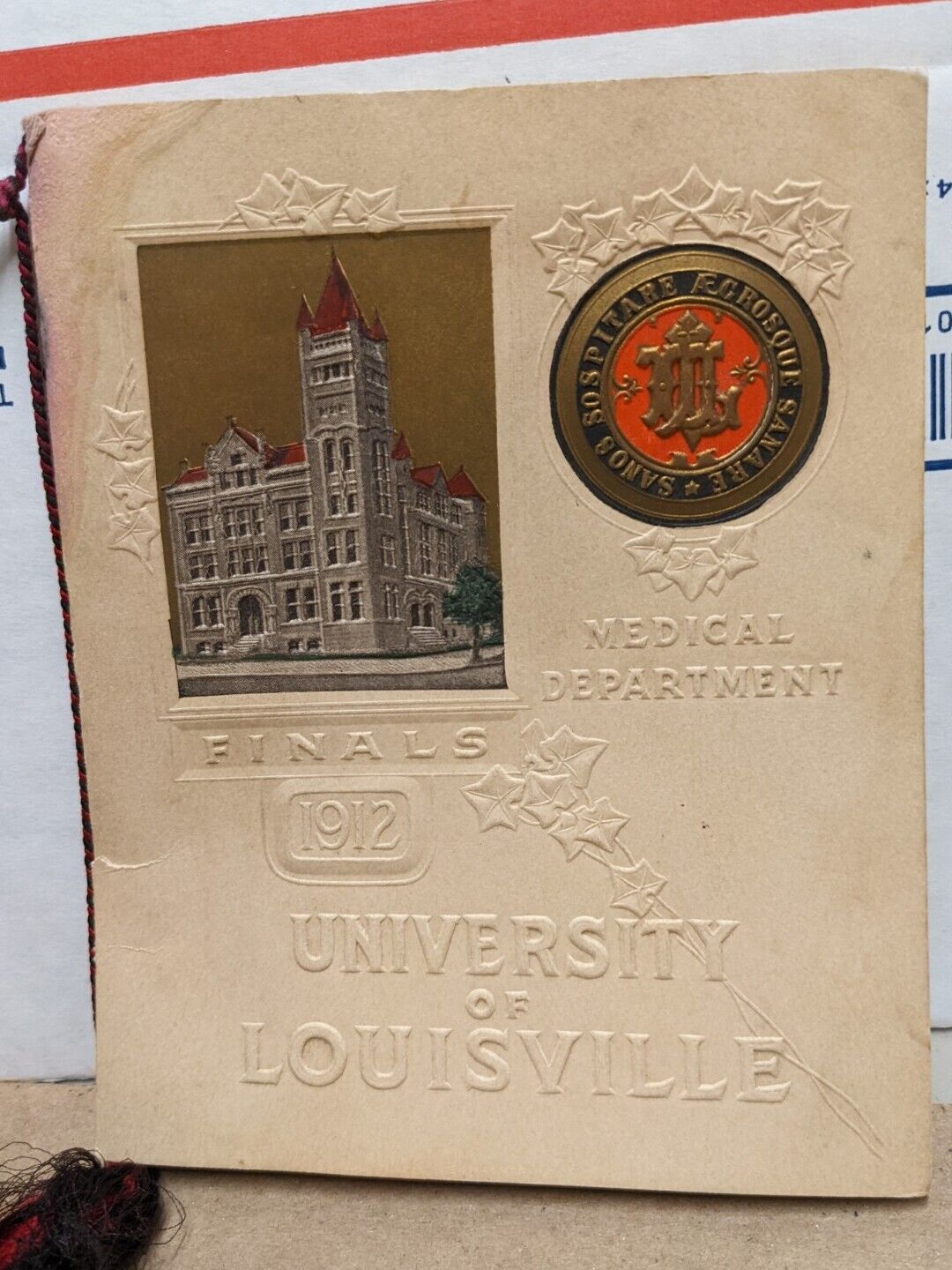 1912 University Of Louisville Medical Department Commencement Program Kentucky 