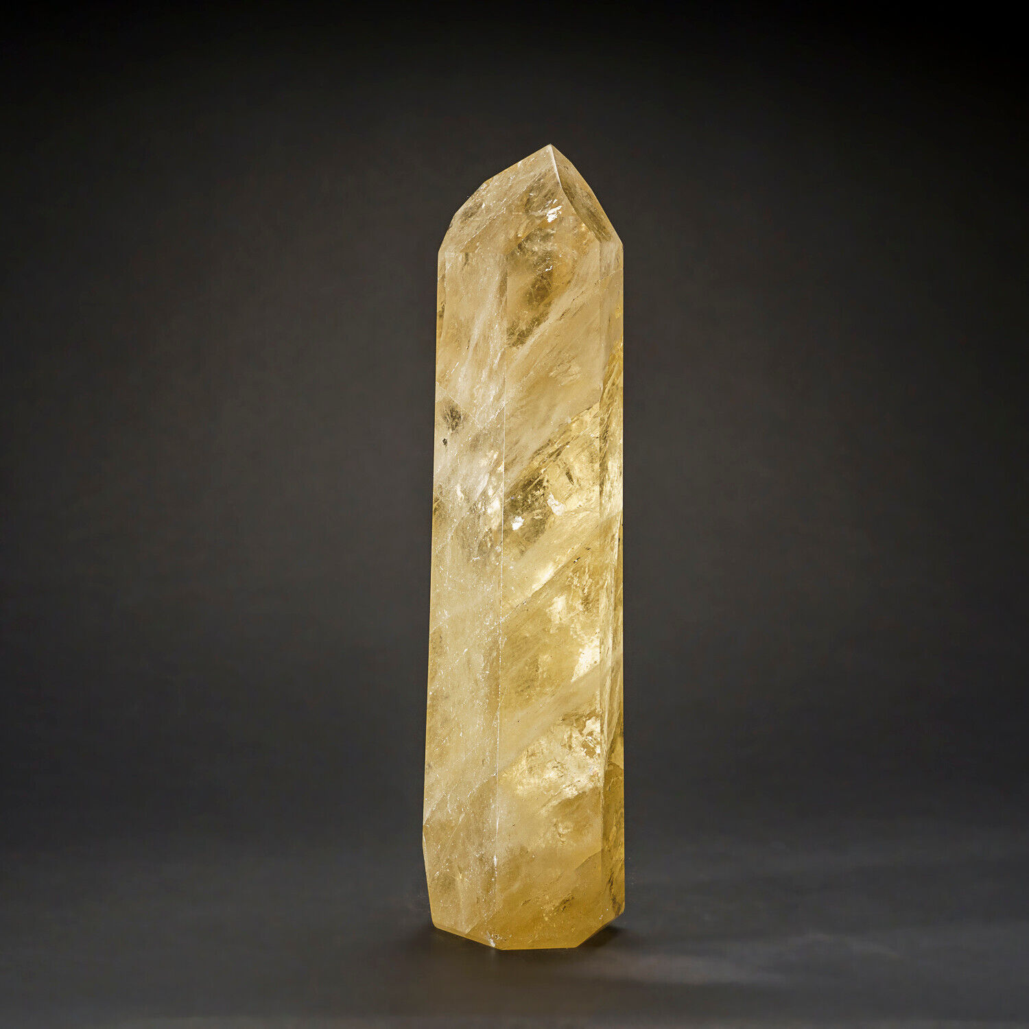 Genuine Museum Quality Citrine Crystal Point from Brazil (5.5 lbs)
