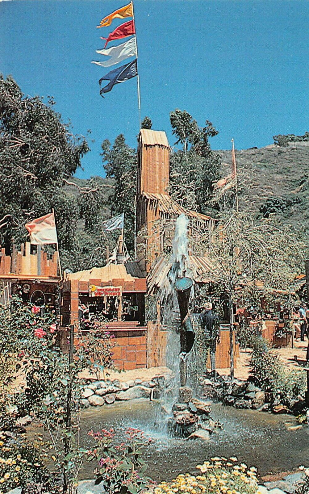 Laguna Beach CA California Sawdust Art Festival 1979 Map Vtg Postcard A43