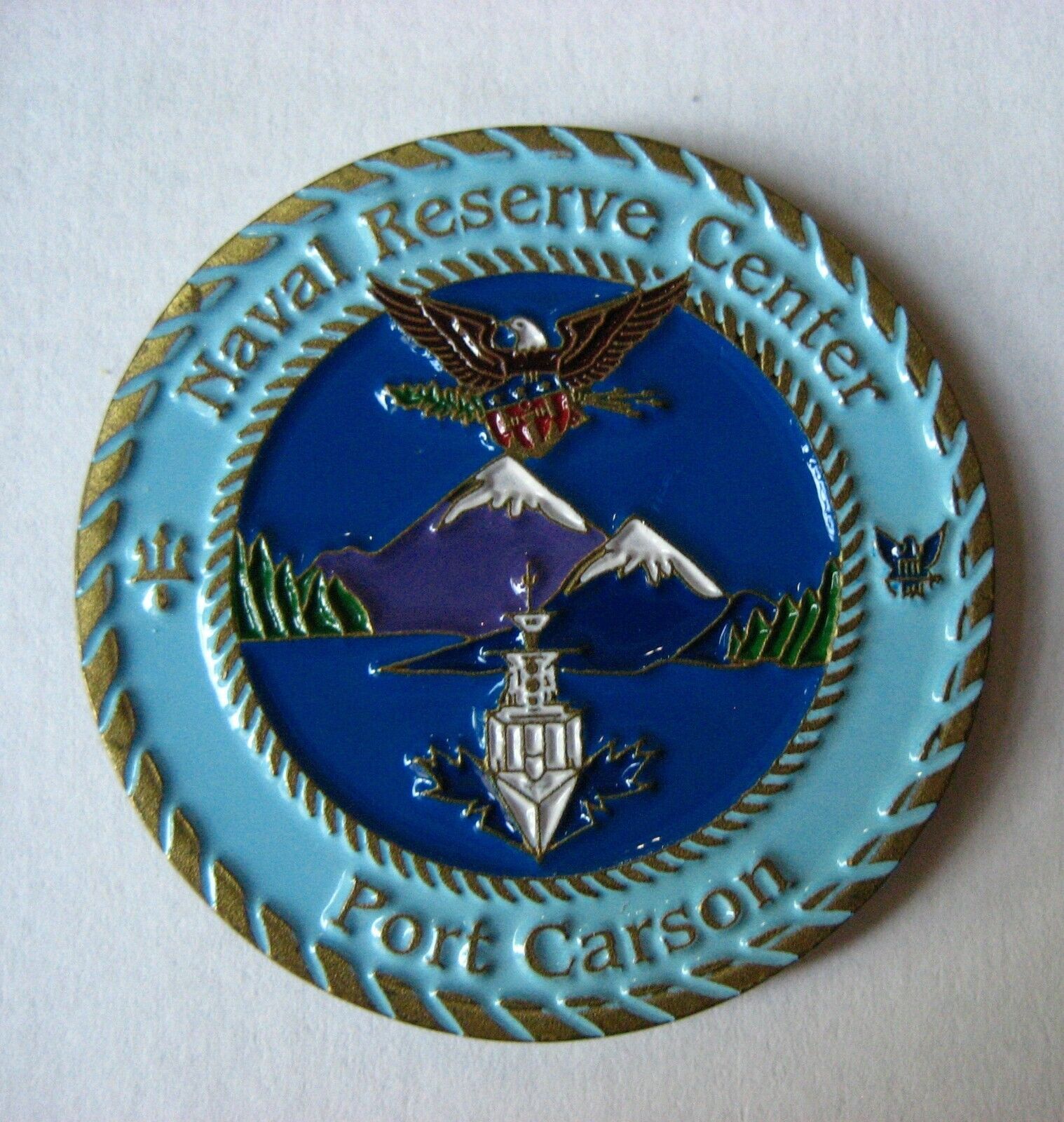US Navy  Naval Reserve Center Fort Carson Rocky Mountain Navy Challenge Coin