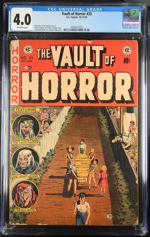 Vault of Horror 33 CGC 4.0 Johnny Craig Cover Pre-Code Horror 1953