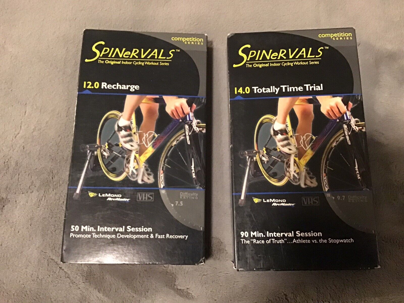 RARE VHS Cycling Bicycle Workout Spinning Competition Series VHS Tapes