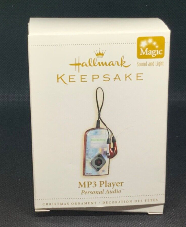 Hallmark keepsake, MP3 player ornament, sound and lights