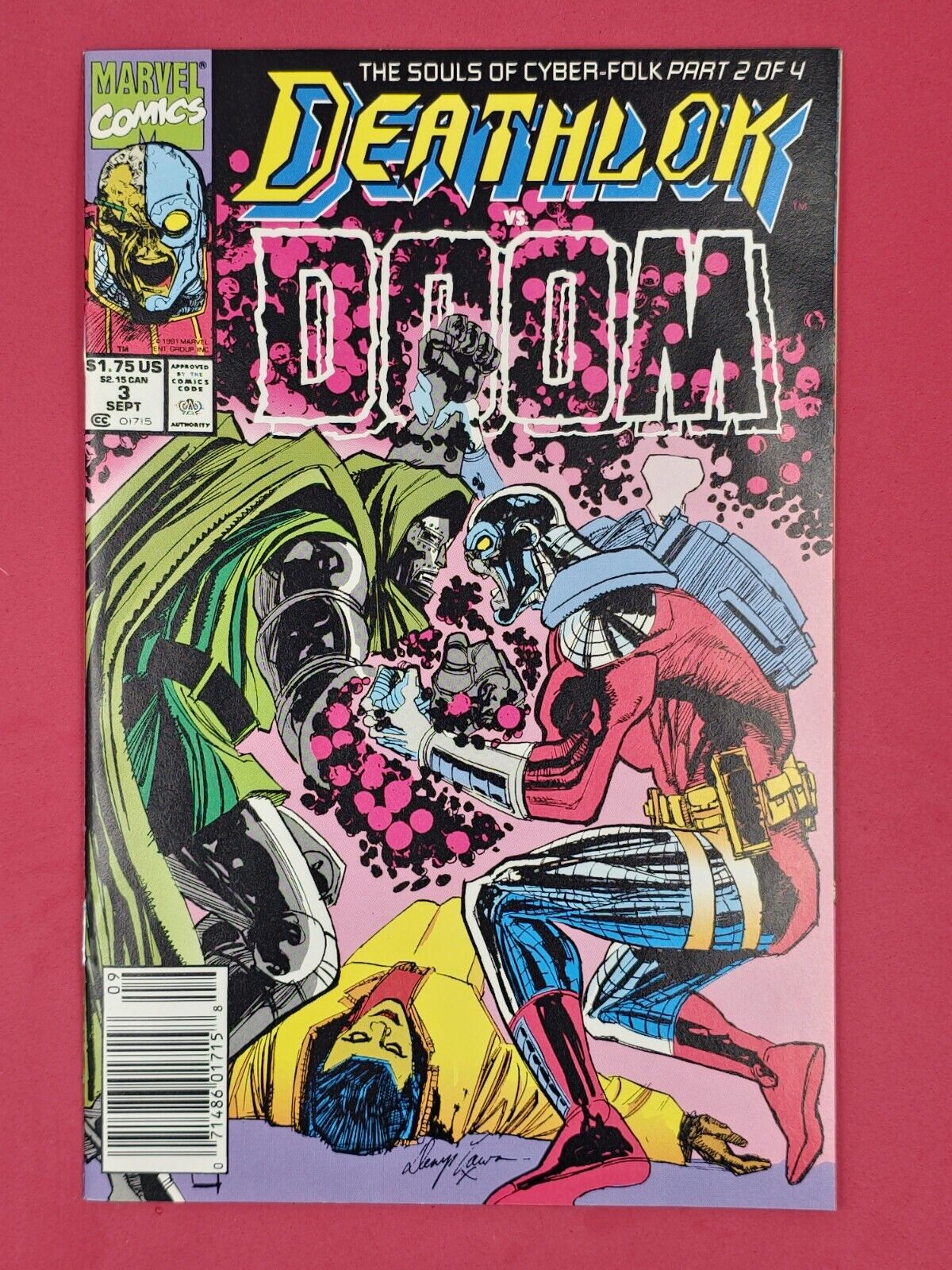 Deathlok vs Doom 3 DC Comics Newsstand 