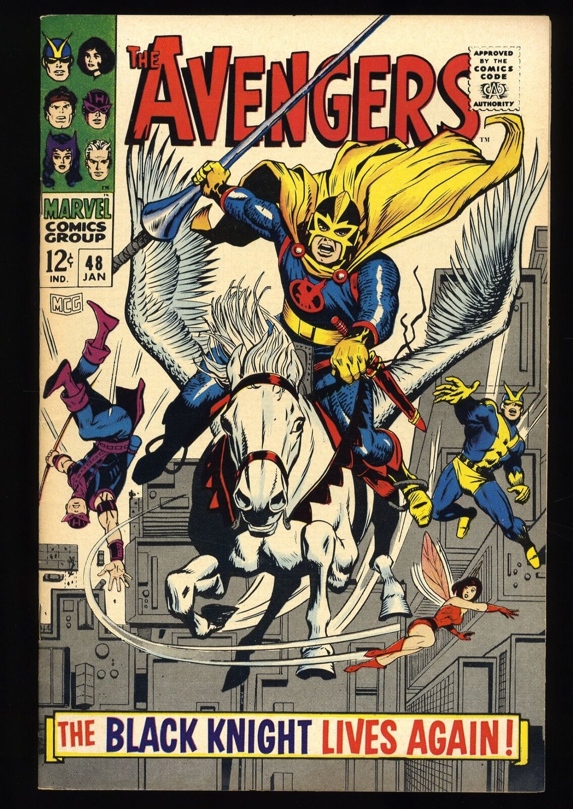 Avengers #48 VF- 7.5 1st Appearance of Black Knight Marvel 1968