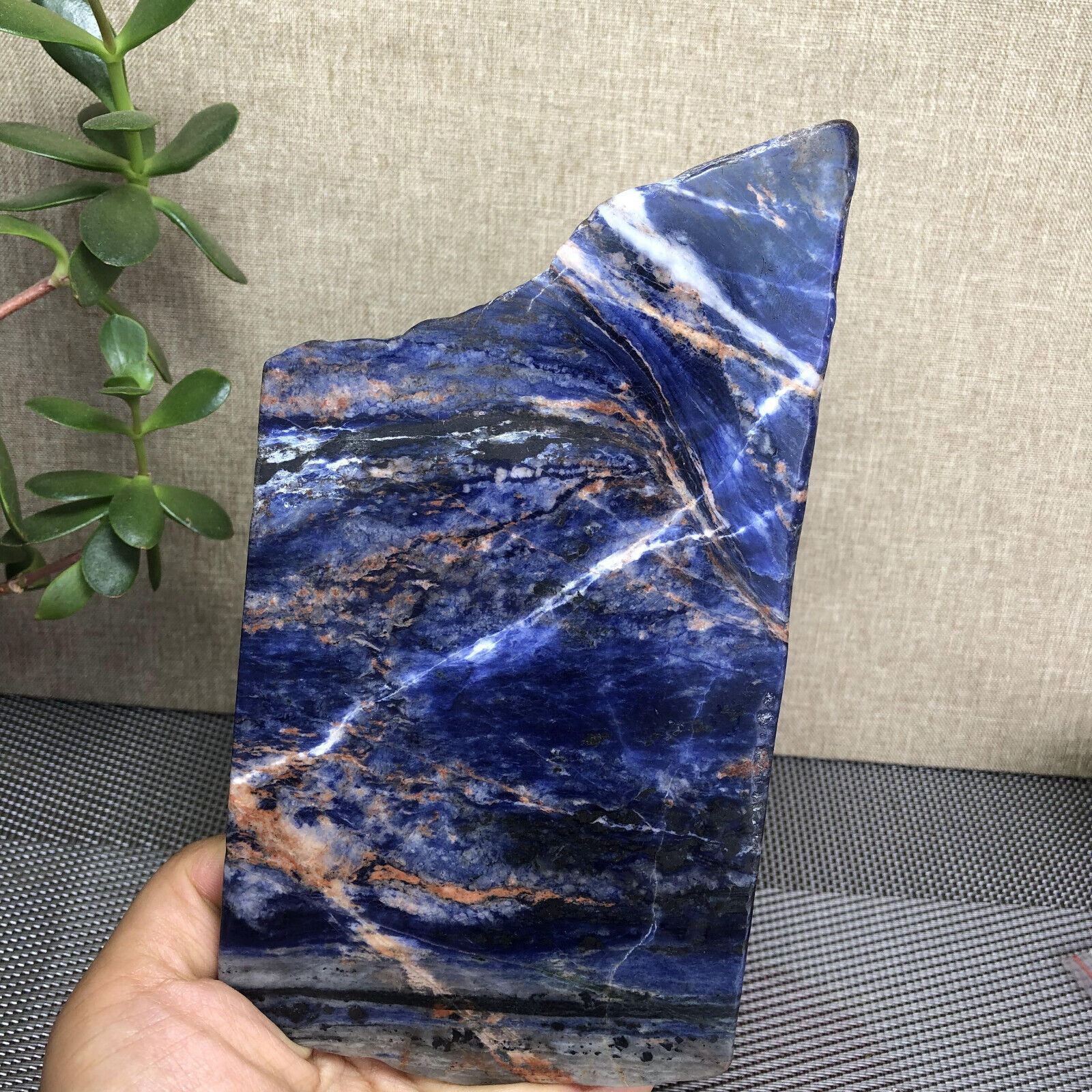 Top Natural Blue Sodalite Crystal Gemstone Polish specimens Tumbled 567g A1874