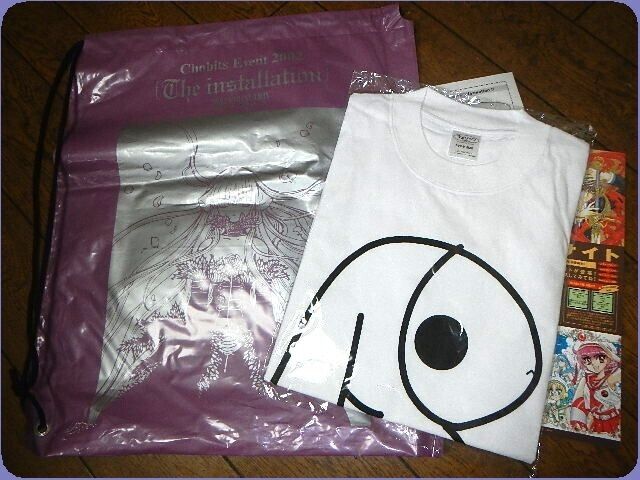 Chobits Event2002 ATASHI T-shirt white with original limited edition bag