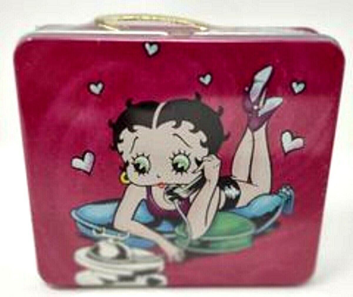 Betty Boop Small Pink Container Lunch Kit Design With Fruit Candy Factory Sealed