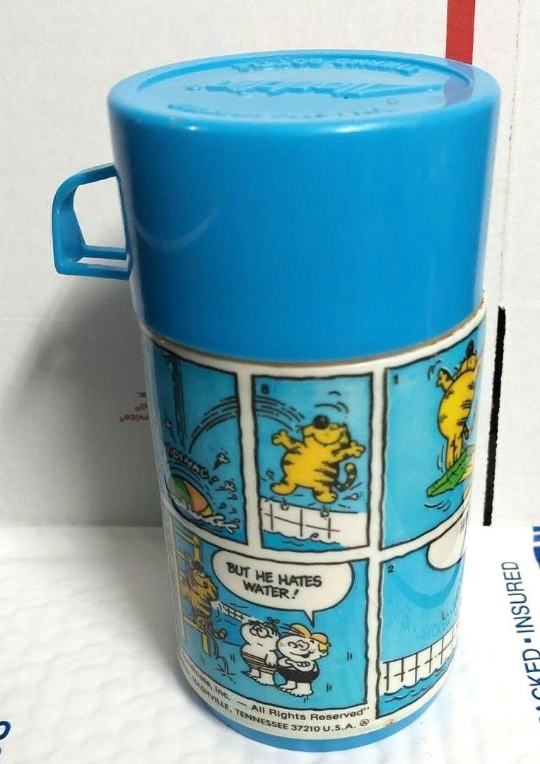Vintage 1982 Aladdin Heathcliff Thermo Bottle Made in U.S.A.