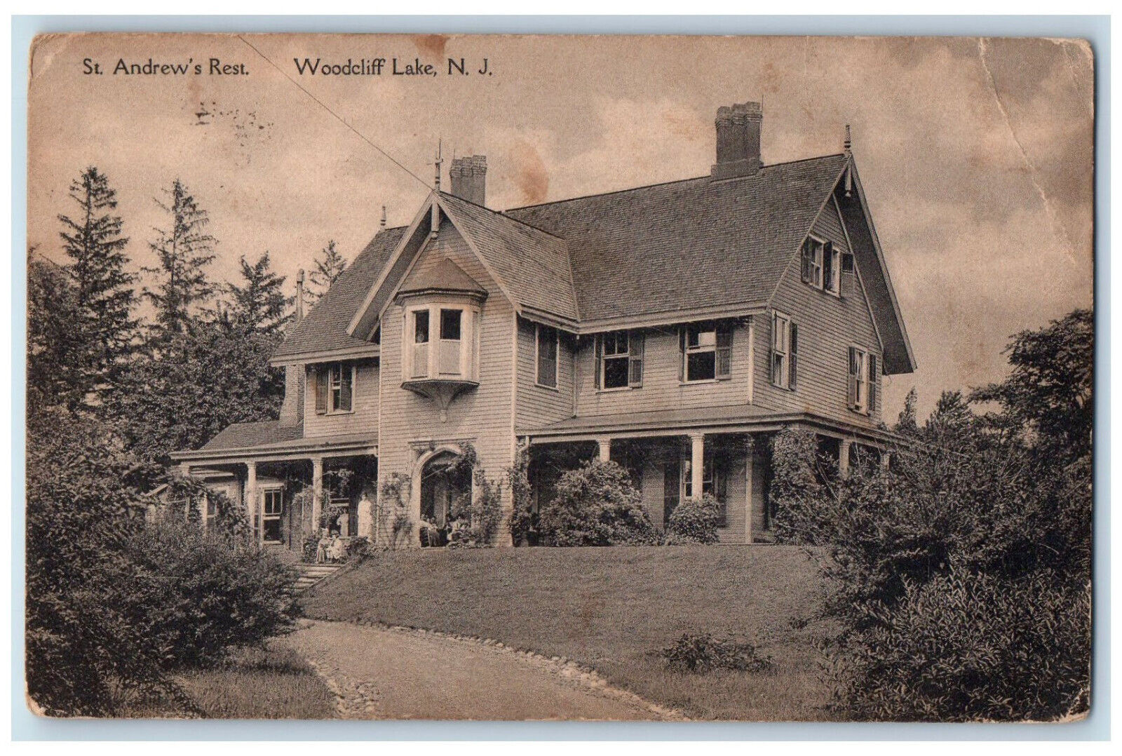 c1910 St. Andrew\'s Rest Woodcliff Lake New Jersey NJ Antique Posted Postcard