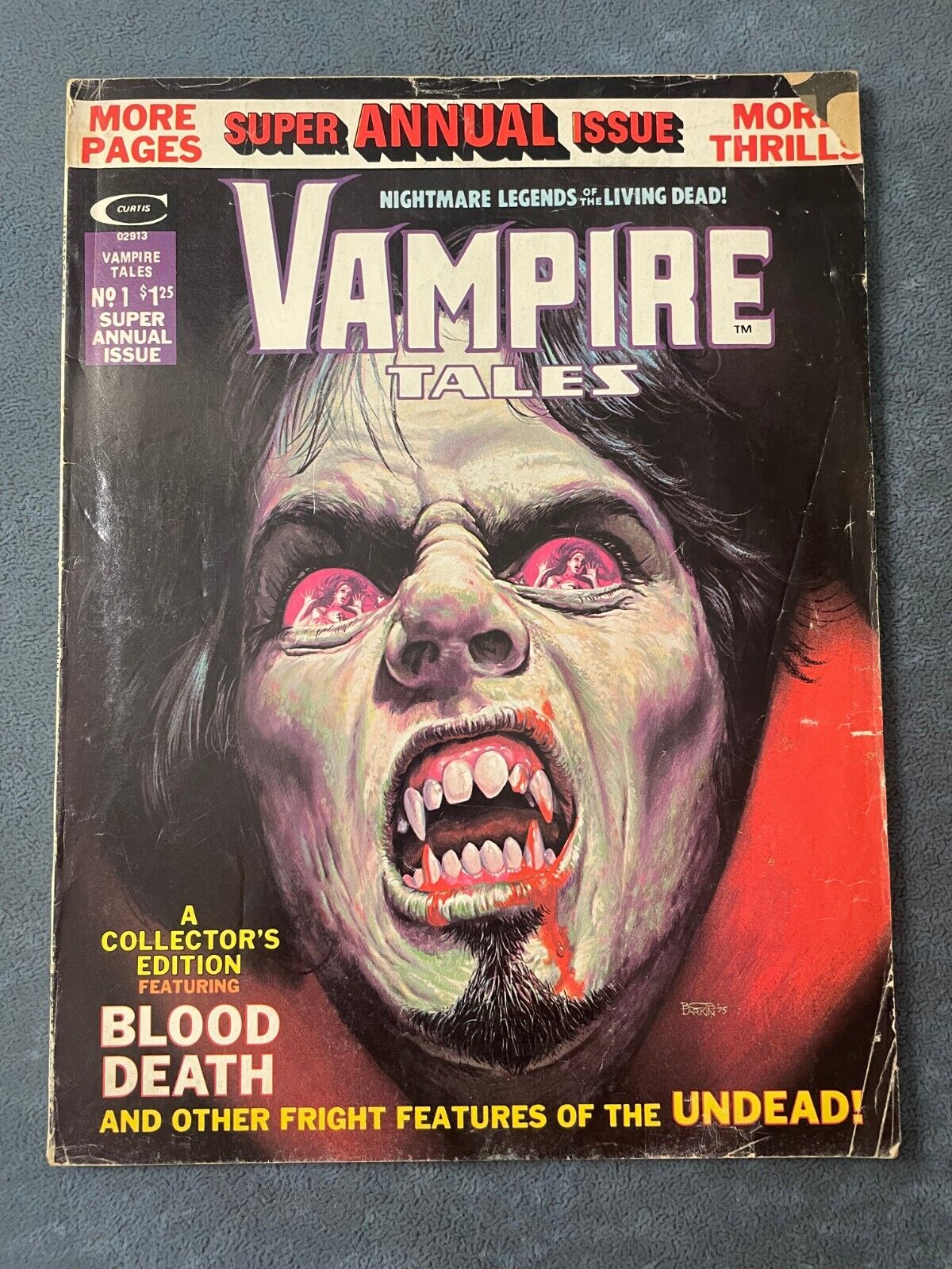 Vampire Tales Annual #1 1975 Marvel Magazine Horror Monster Group Morbius GD/VG