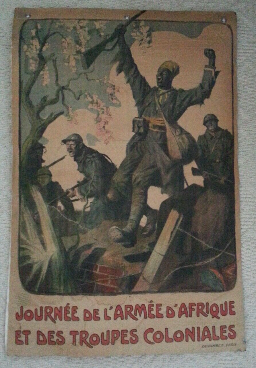 Journée De L’Armée D’Afrique Et Des Troupes Coloniales WW 1 Original Poster