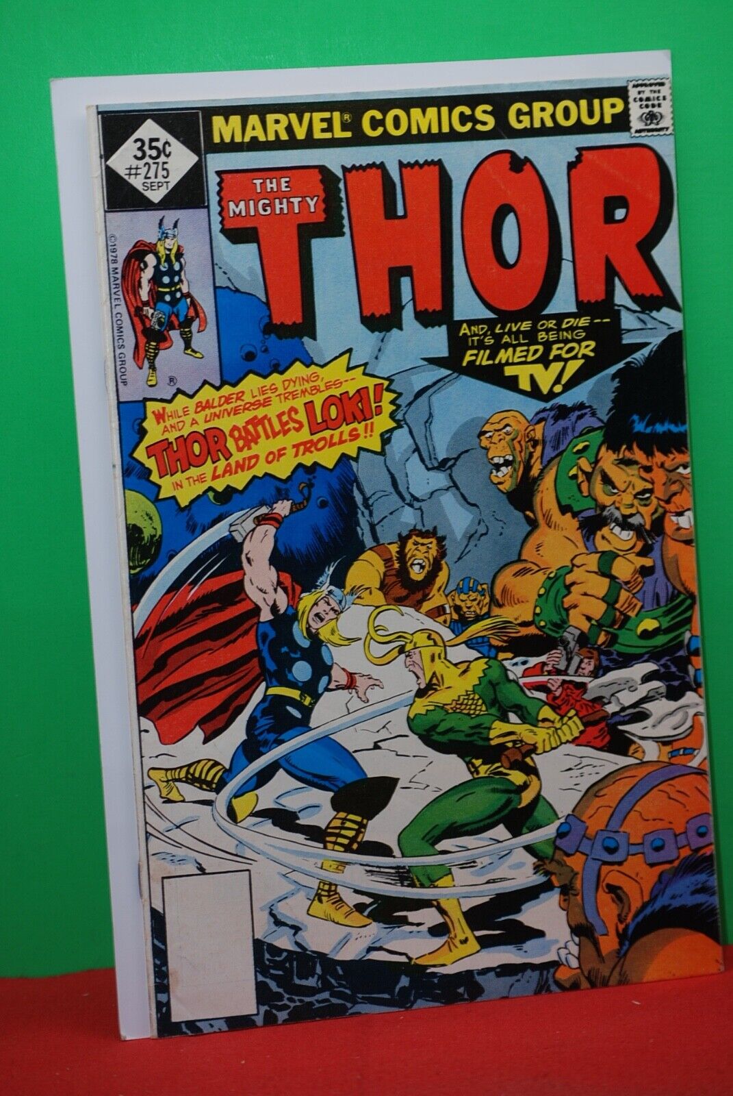 Thor #275 Marvel 1978 Thor Battles LOKI  VF-