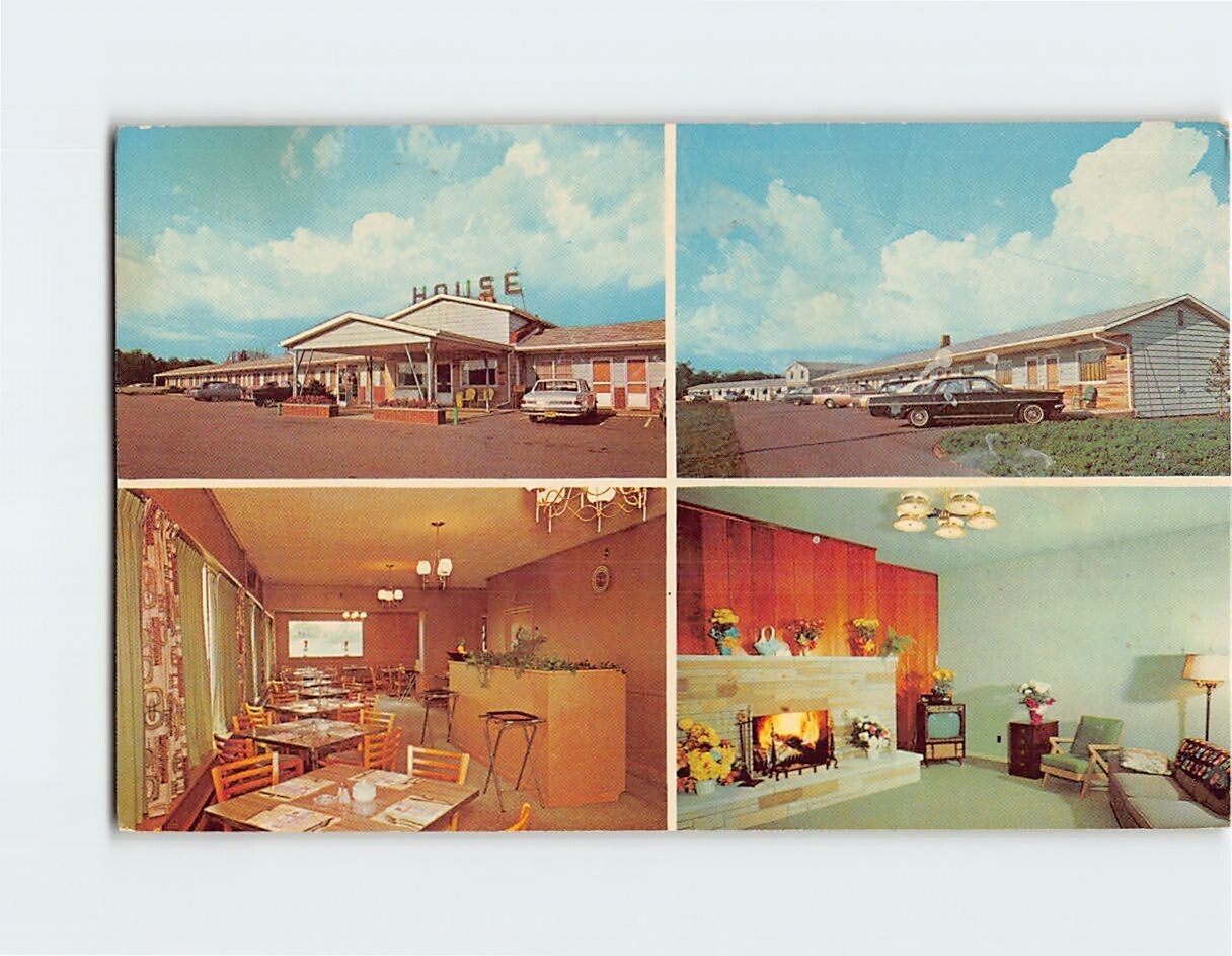 Postcard Holiday House Motel O. O. Box 215 Fremont Indiana USA