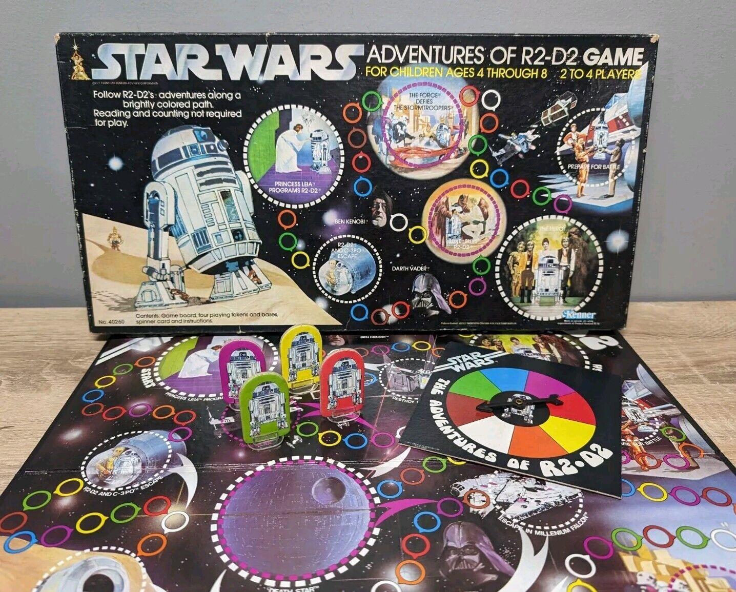 STAR WARS: Adventures of  R2-D2  Board Game Kenner Complete Vintage 1977