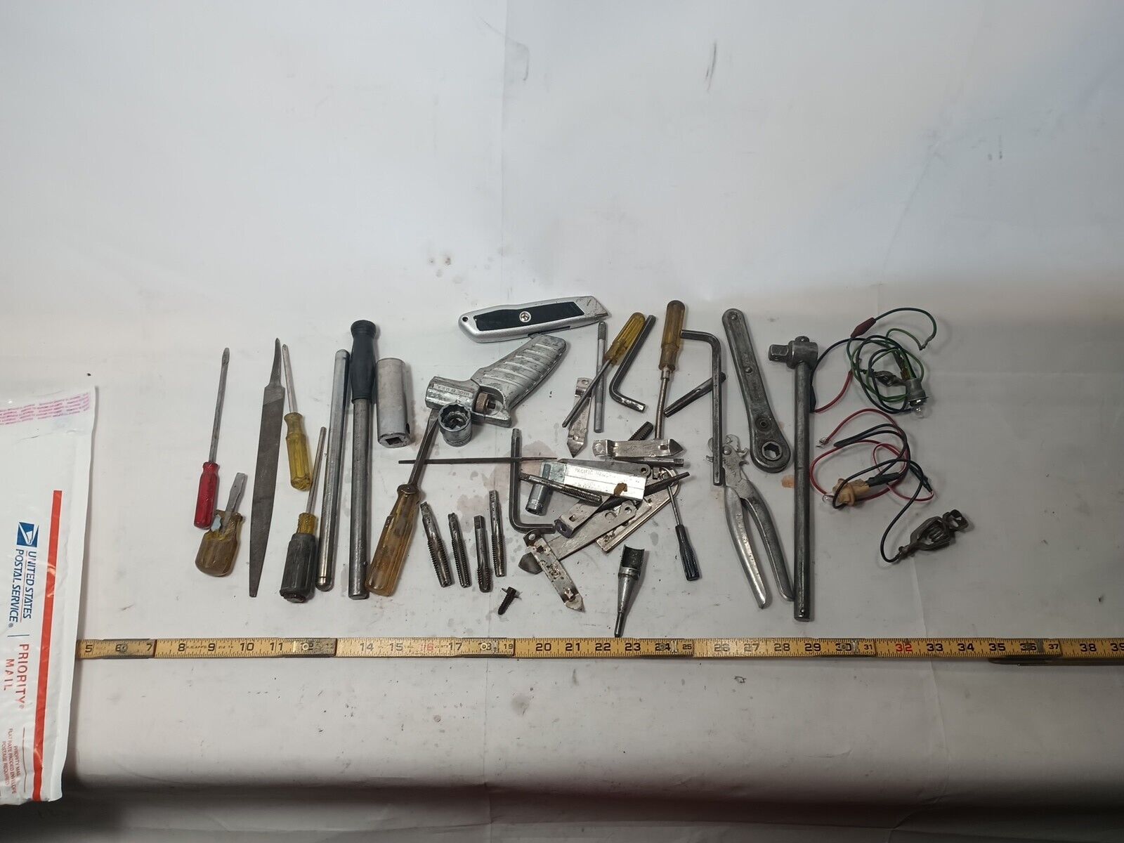 Lot Of Large Tools For Mechanics Mixed Box Os93