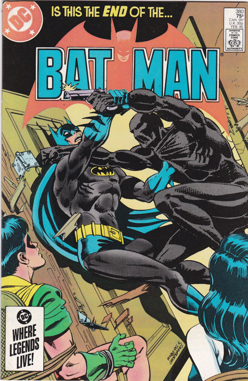 Batman #380 (1985)DC Comics, Death of Dr. Fang, Night-Slayer,Mid Grade